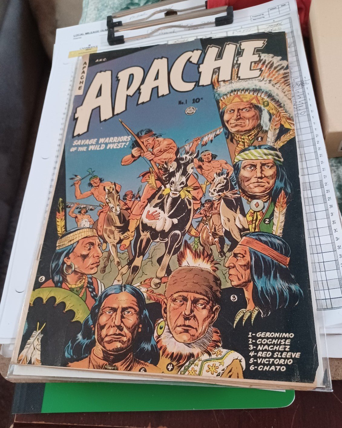Apache comic #1 Savage warriors of the west 1951