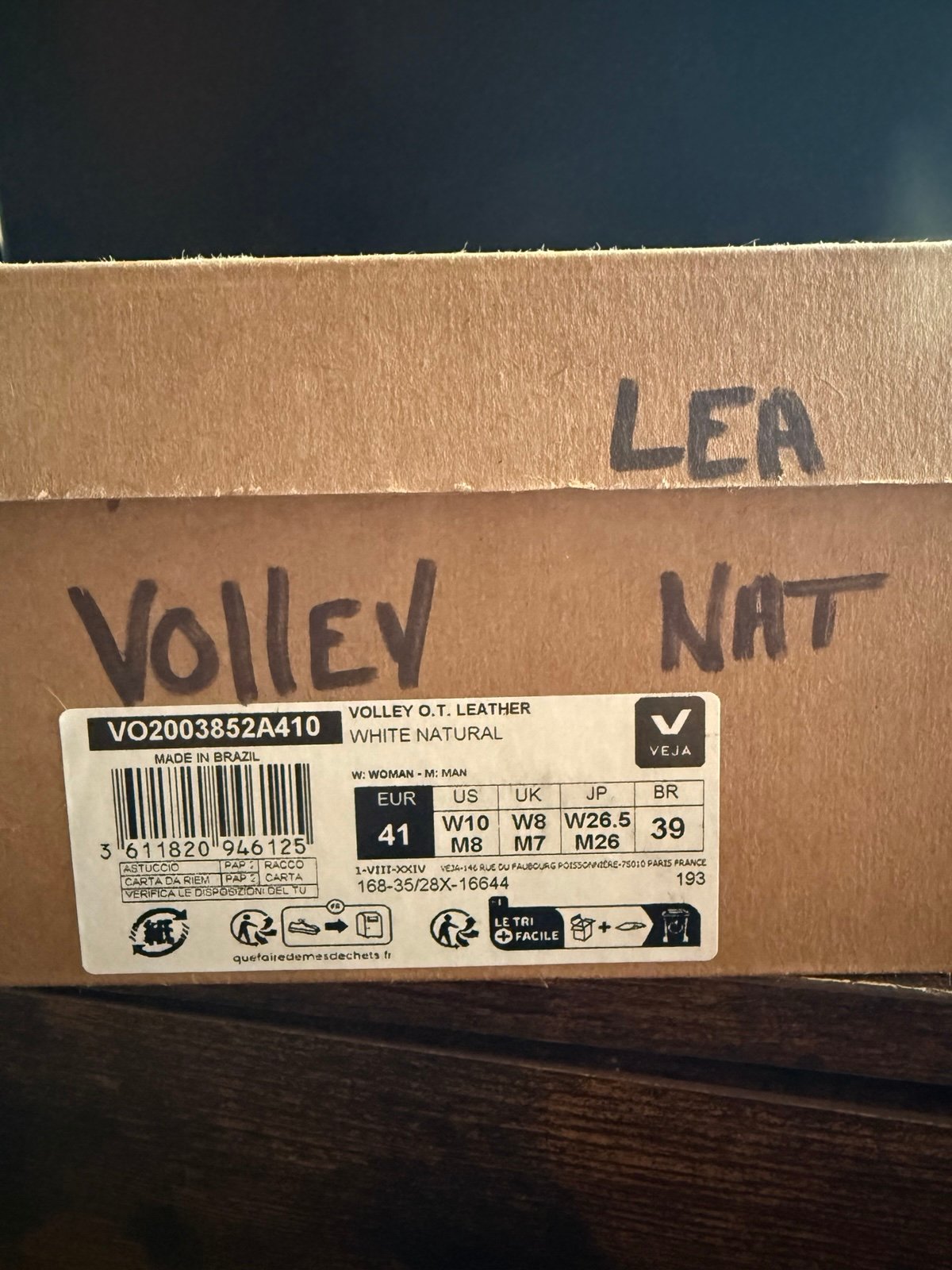 VEJA SHOES WHITE NATURAL