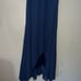 Baltic Born Blue Maxi V Neck Dress Long Ruffle Women’s Size XL
