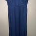 Baltic Born Blue Maxi V Neck Dress Long Ruffle Women’s Size XL