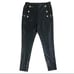 Bebe Black Faux Leather Moto Leggings