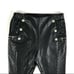 Bebe Black Faux Leather Moto Leggings