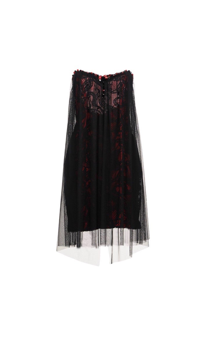 ROMEO GIGLI PLUS Short Floral Lace Overlay Size 8