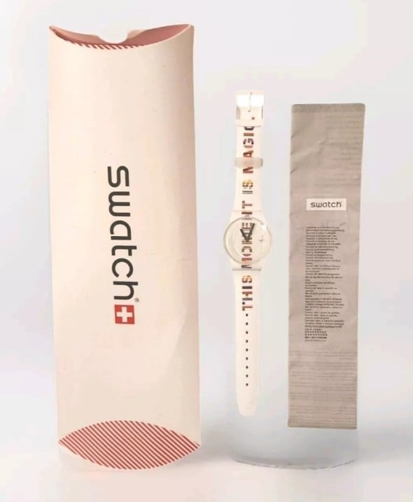 Swatch watch TIME'S MAGIC SUOZ330 Designed by Dorothy M Yoon New in box