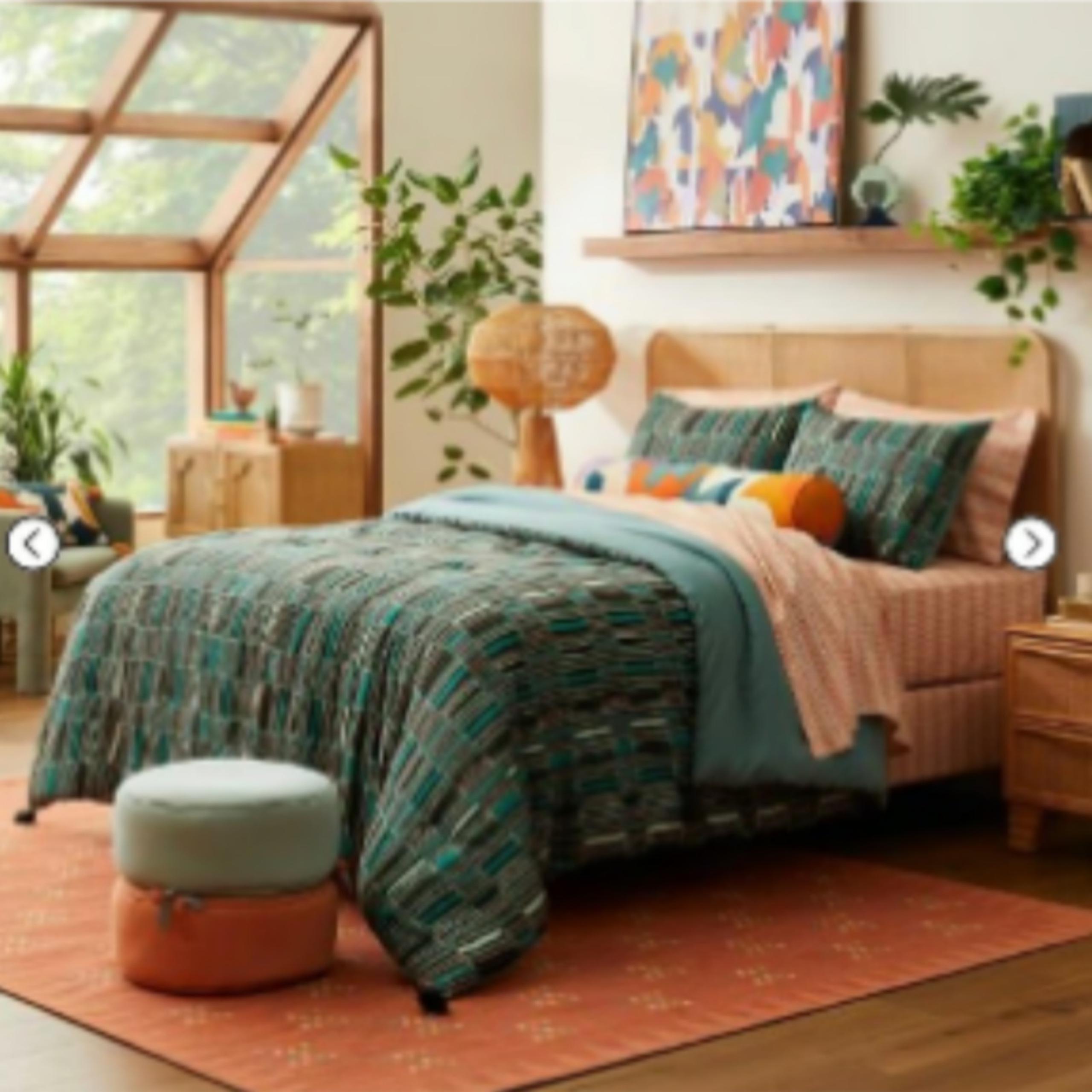 Opalhouse Jungalow Sun in the Water Duvet Cover & Sham Set Teal King Size