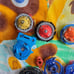 Beyblade Lot Burst Hasbro Zeutron and Random Parts / Beyblade Launcher