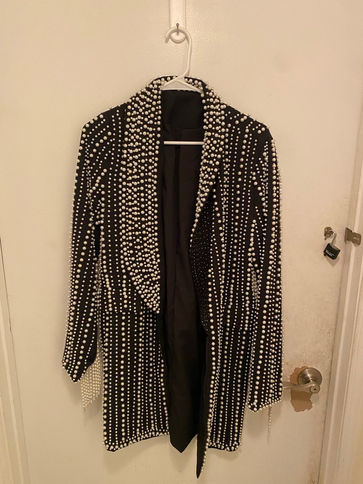 Akira All Over Long Pearl Jacket