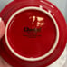 RARE Chantal Red Round Covered Butter Dish