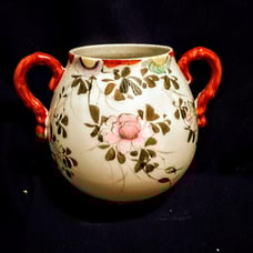 Antique 19th Century Oriental Porcelain Hand Painted jar