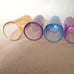 6 Crisa Rainbow Color Bottom Shot Glasses 2oz
