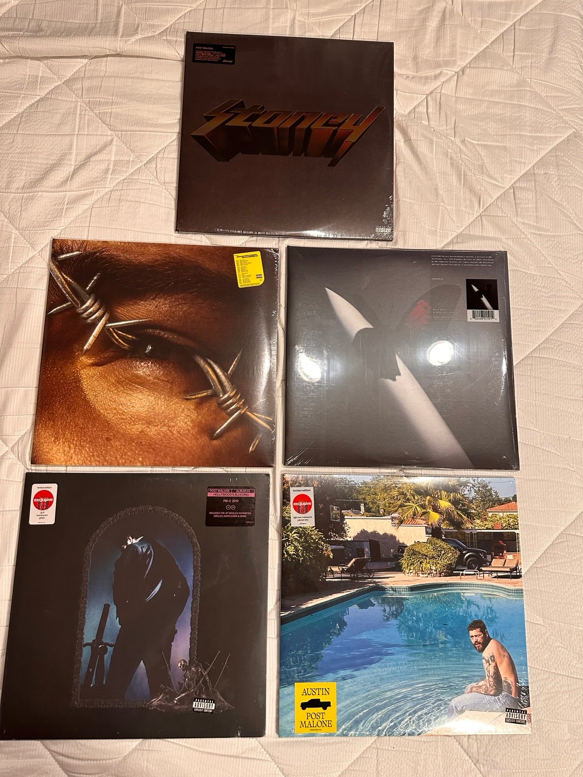 All 5 complete discography BRAND NEW sealed colored vinyl record Post Malone
