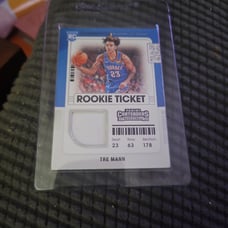 Rookie Ticket Tre Mann patch card