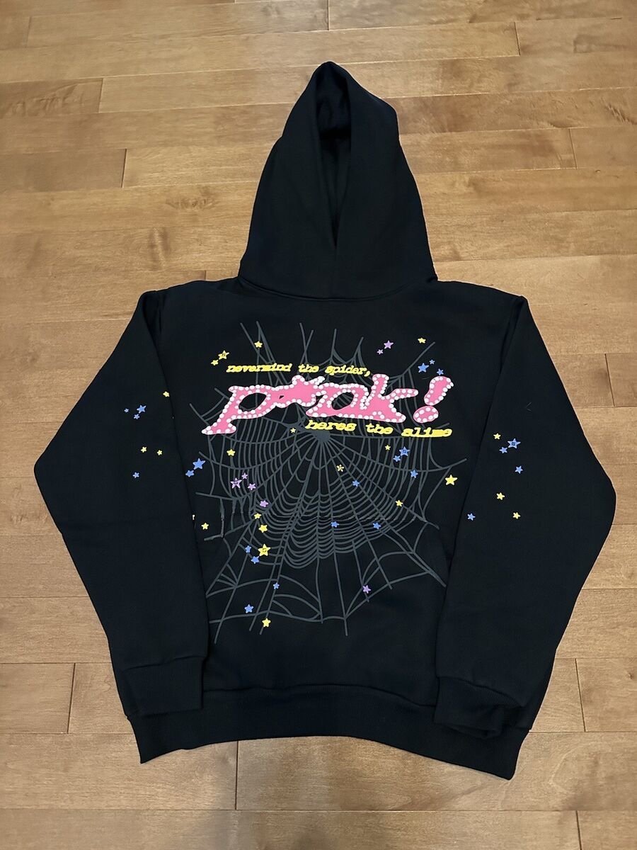 Black spider hoodie. Small