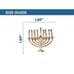 Brand New Set of 4 Menorah Hanukkah Napkin Rings, Hanukkah Hostess Gift, Festiva