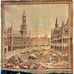 2 square antique tapestries of Brussels