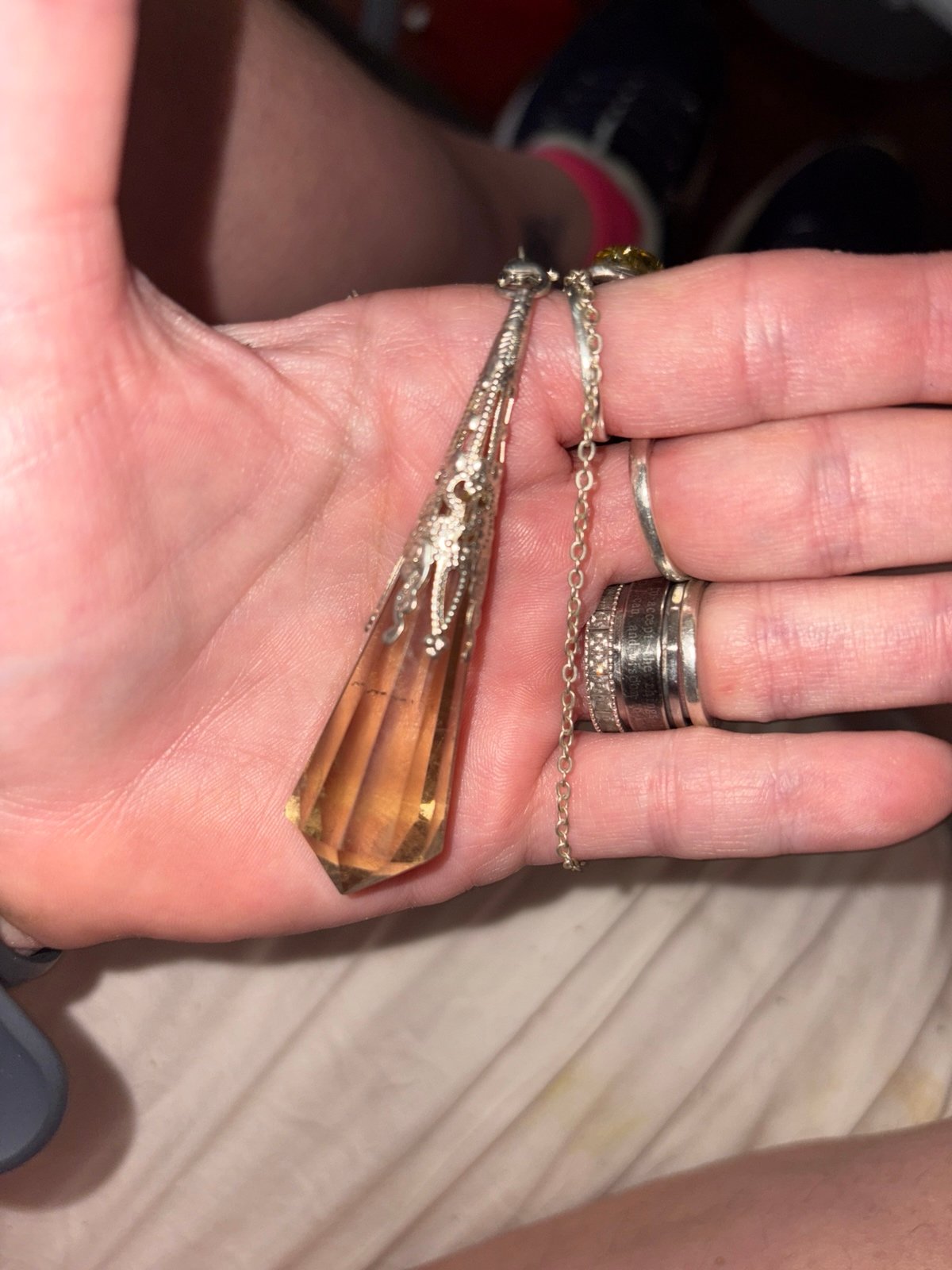 Whiskey citrine Vogel pendulum