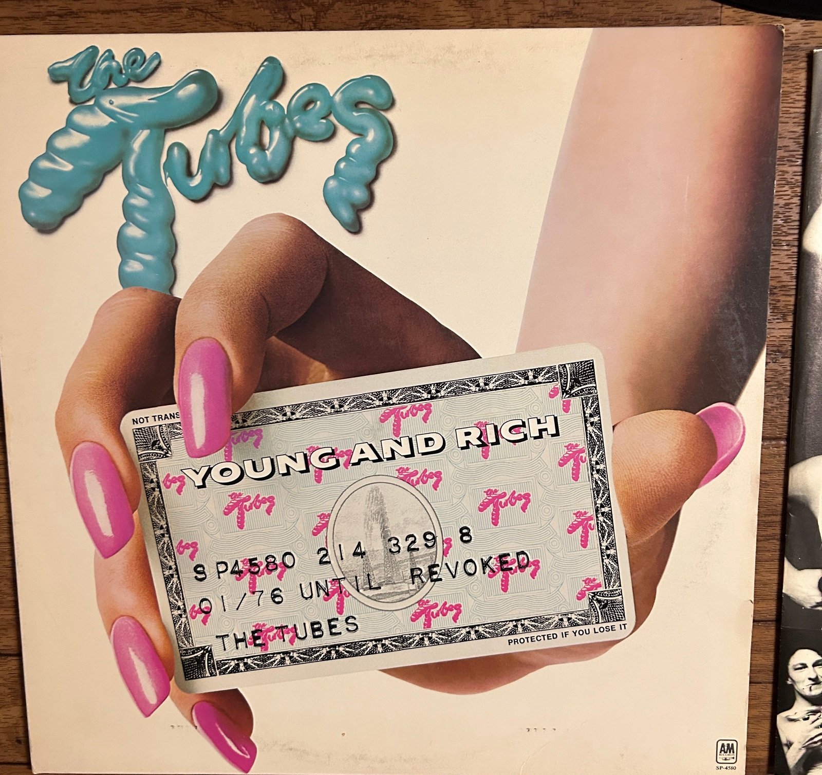 The Tubes~”Young And Rich" Original VINYL LP from 1976 (A&M SP-4580) - detail