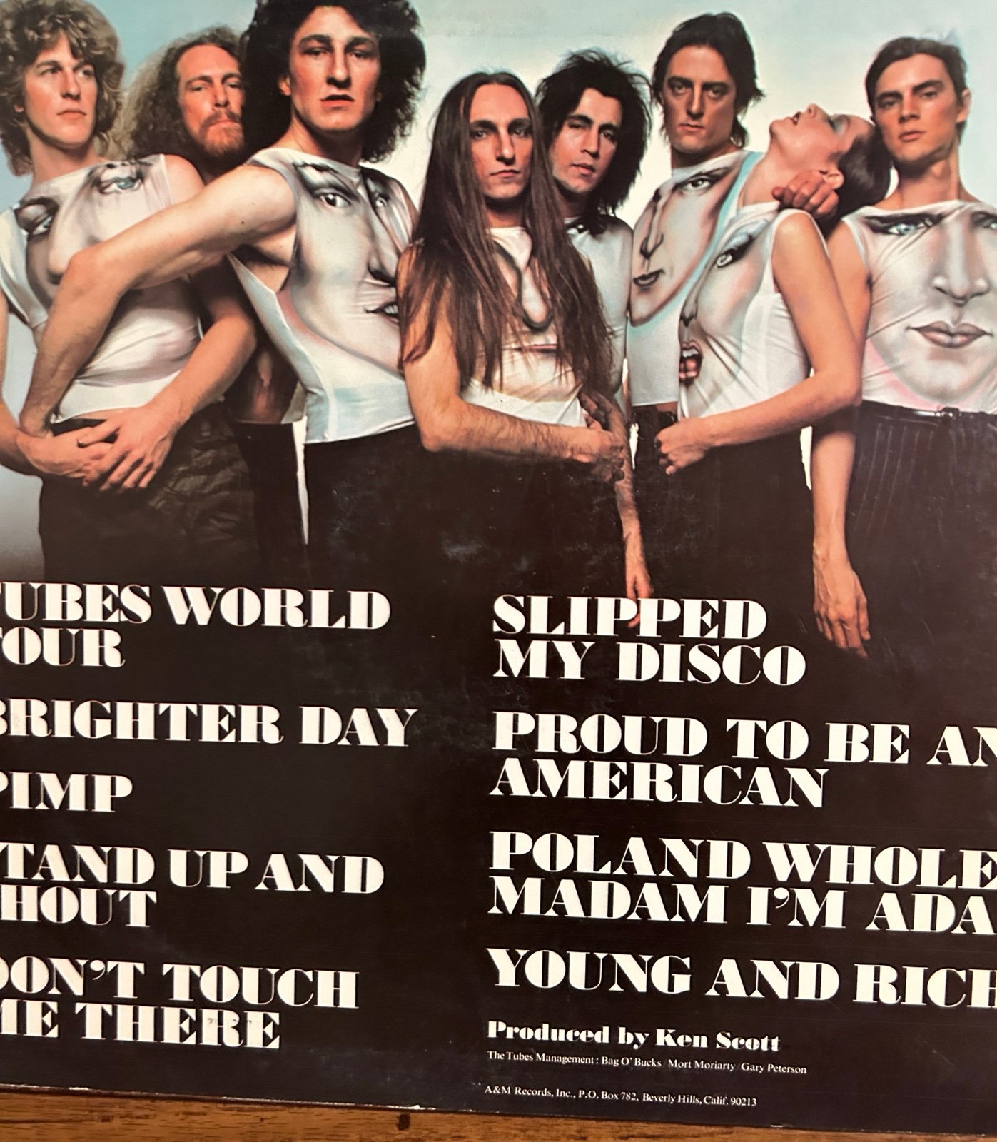 The Tubes~”Young And Rich" Original VINYL LP from 1976 (A&M SP-4580) - detail