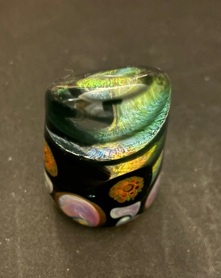 Hand Blown Glass Paperweight by Raj Kommineni