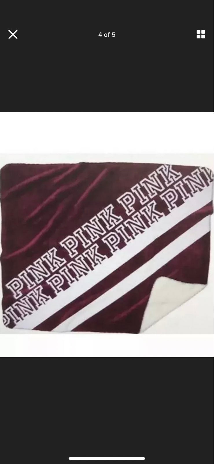 2018 Black Friday VS PINK Sherpa Blanket