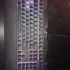 Corsair keyboard and mouse pad