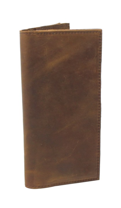 7.5 Full Leather CEO Checkbook Card Holder A598VB