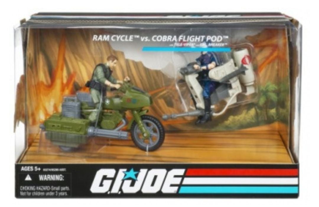 GI Joe RAM CYCLE VS. COBRA FLIGHT POD