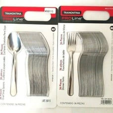 Tramontina Pro Line Commercial Grade Stainless Steel 36 Dinner Forks + 36 Spoons