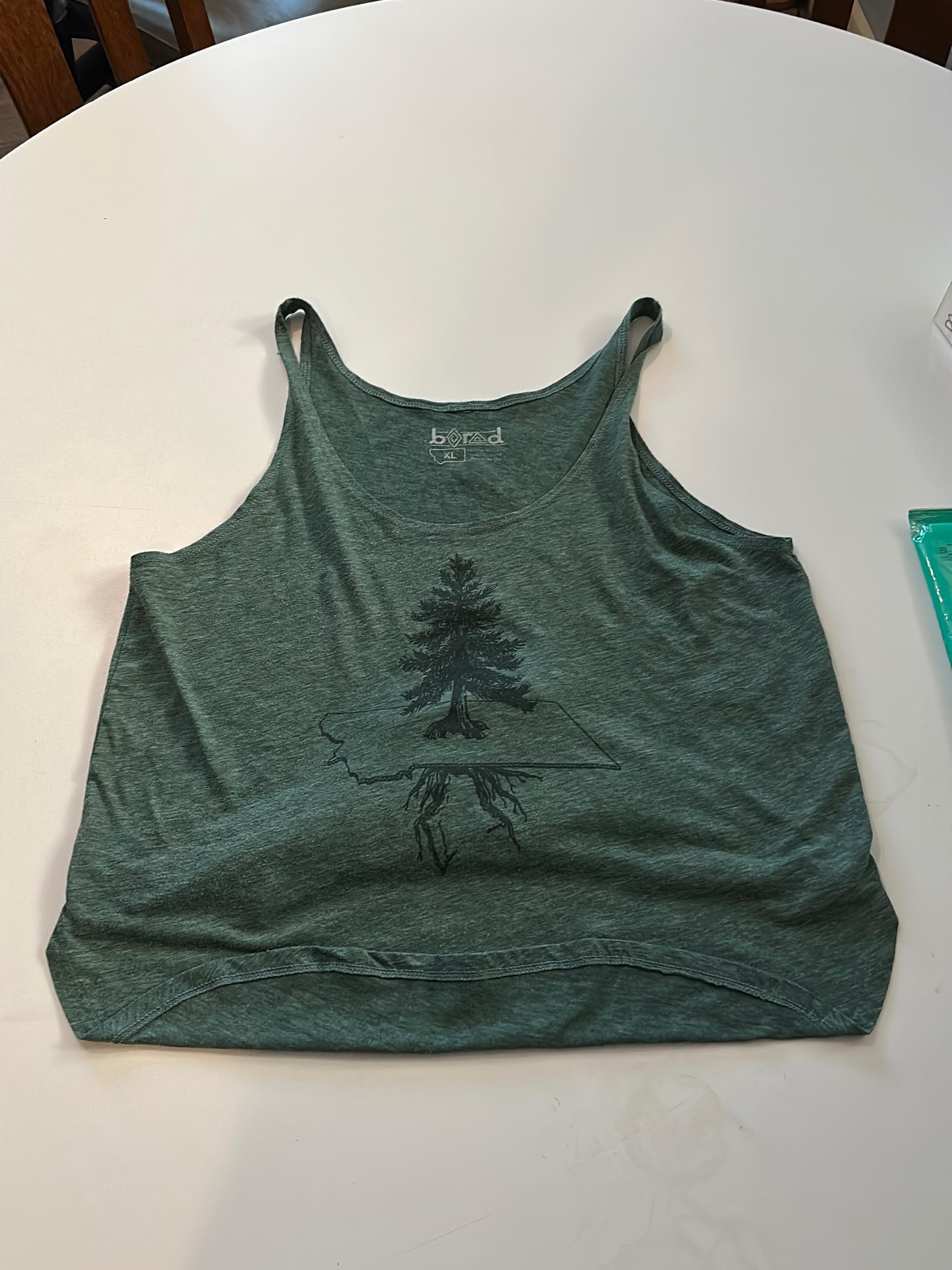 Womens BORED MONTANA XL Tank Top GREEN