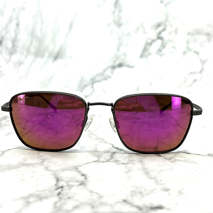 Maui Jim SPINNAKER MJ545-14 Sunglasses Gunmetal Pink lens 54-19 140 mm