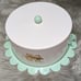 World Market Retro Metal Cake Carrier Bunnies Easter Locking Lid Mint Green