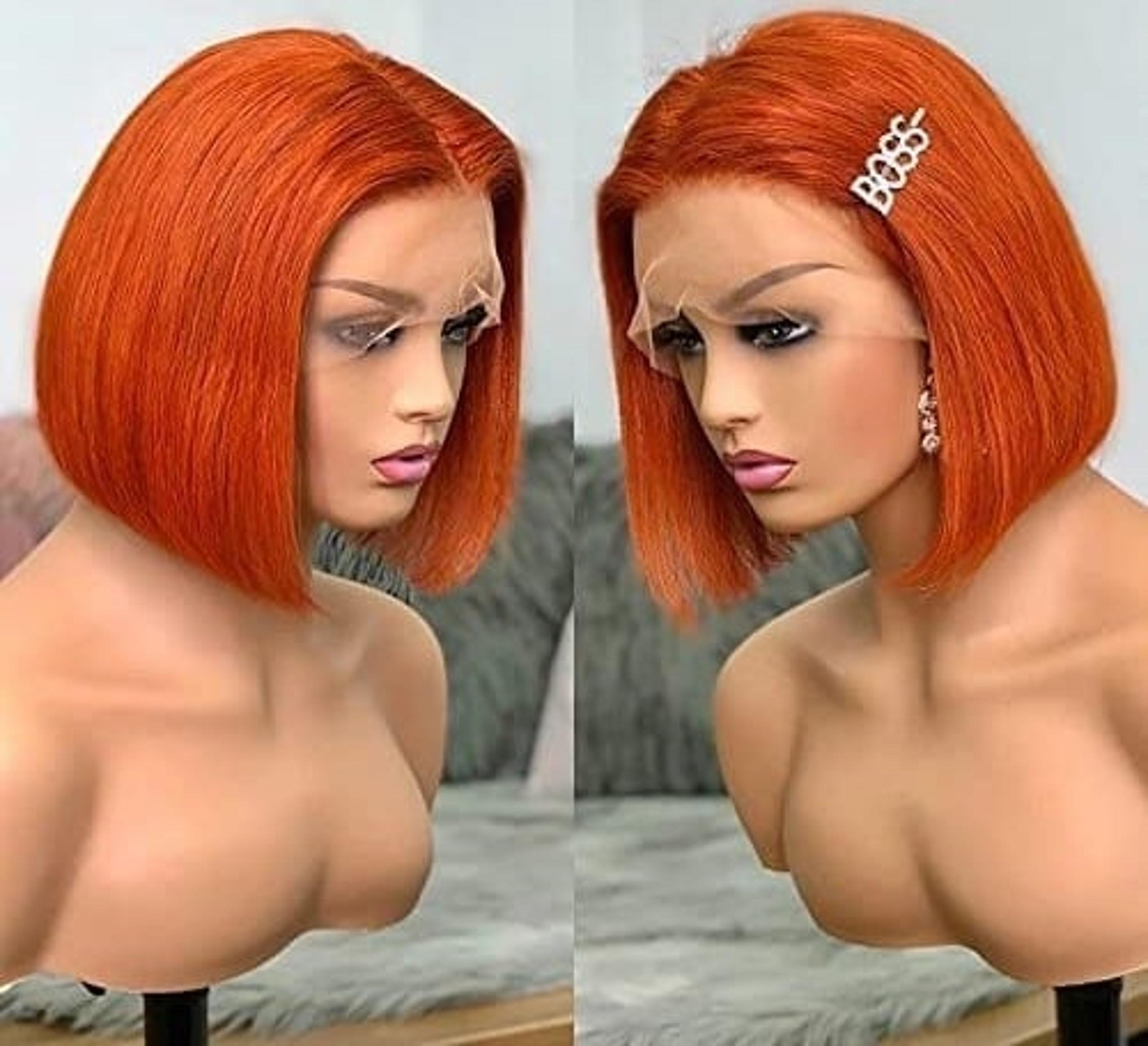 human hair lace front wig