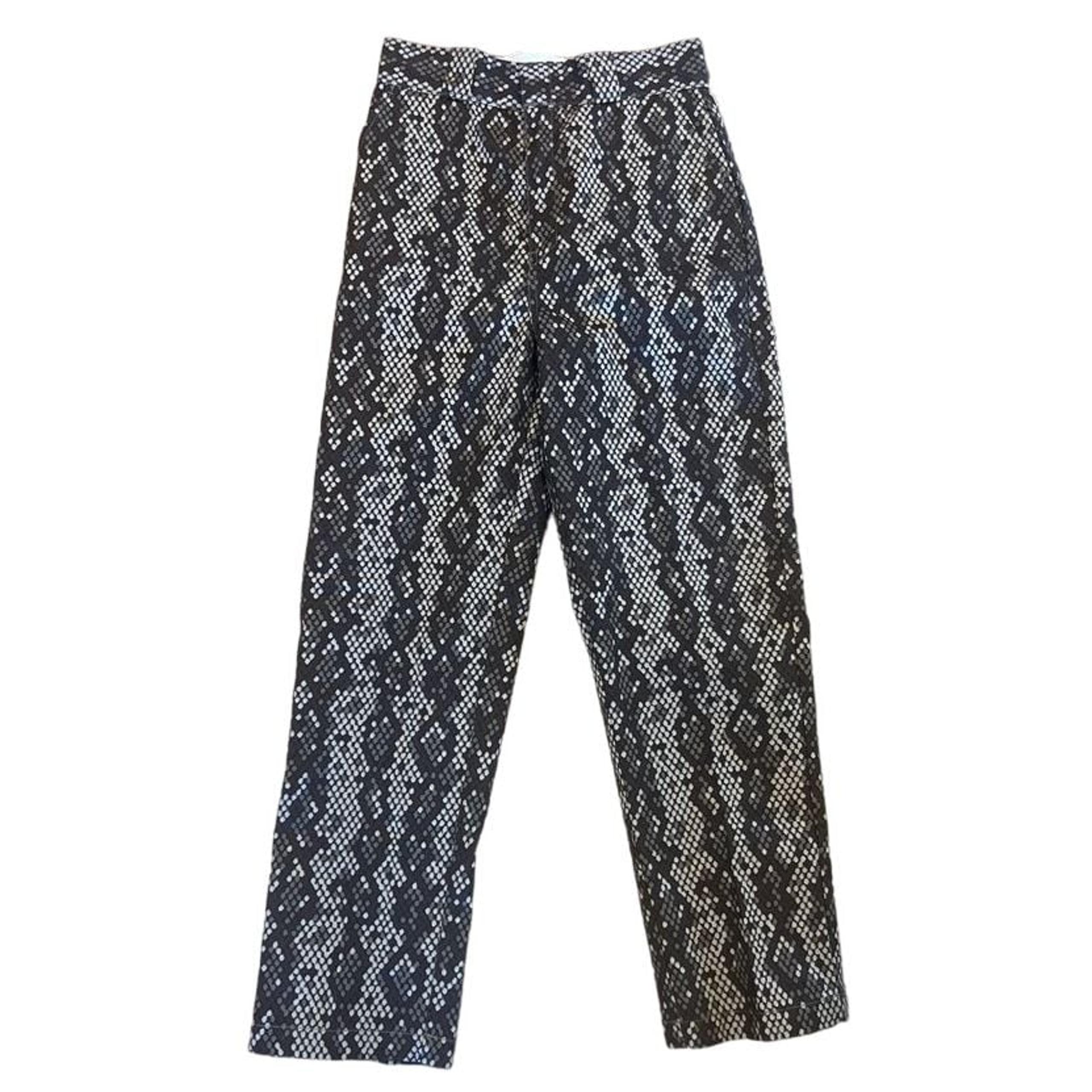 NWOT Womens DICKIES Sz 4R Camden Camo Snake Print Multi Womens High Rise Pants