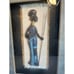 Hand-Carved Wooden Tribal 17” African art Shadow Box Frame with Raffia Lining
