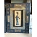 Hand-Carved Wooden Tribal 17” African art Shadow Box Frame with Raffia Lining