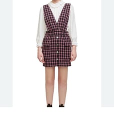 Maje tweed pinafore dress