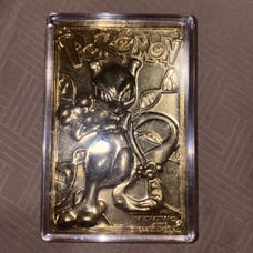 1999 Gold Plated Mewtwo Pokémon card