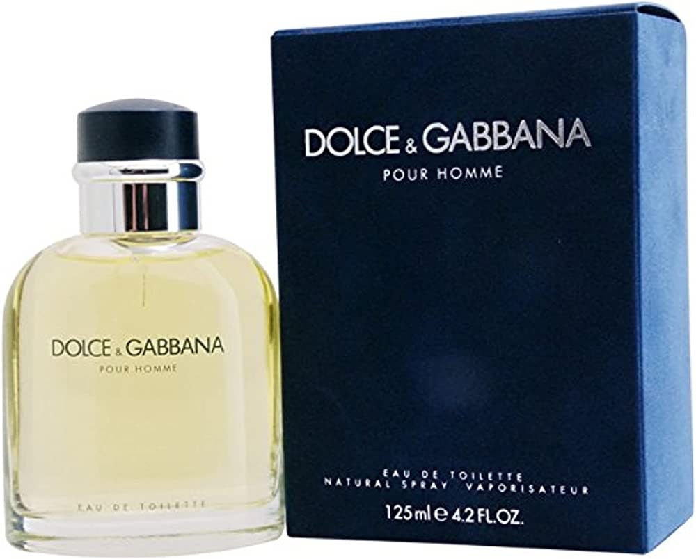 Dolce & Gabbana Pour Homme Men’s Eau de Toilette Cologne Spray 4.2 Fl Oz