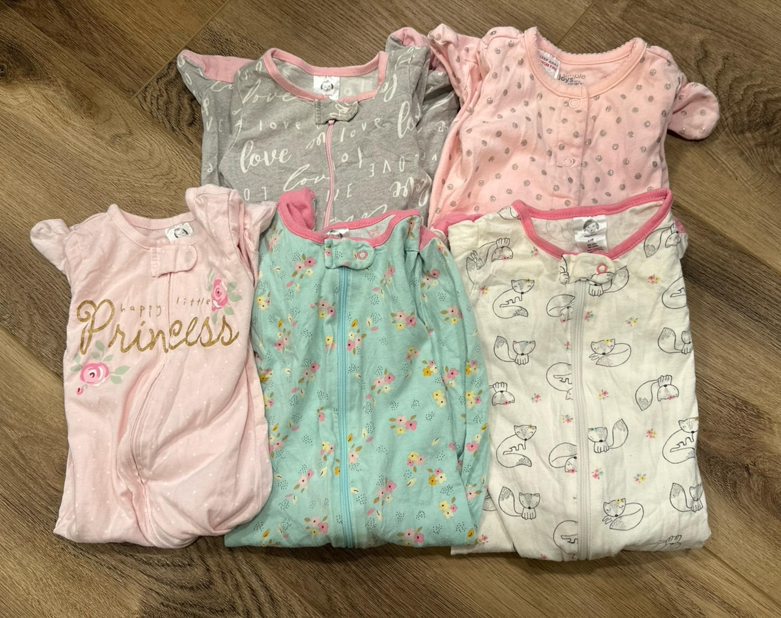 Baby Girls Sleep and Play Bundle (size: 6-9 months)