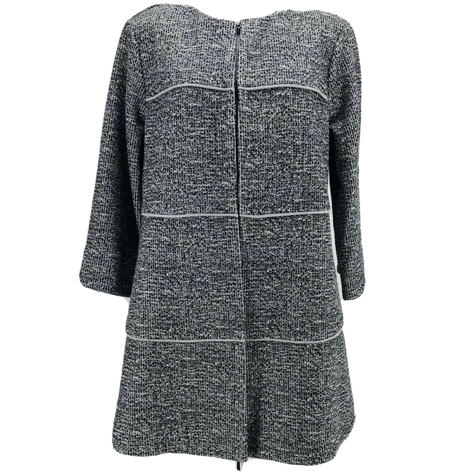 CAbi #5299 Women’s Gray The Times Long Jacket W/Hook Closure Size Medium