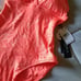 NEW Pretty Swimsuit Coral w Tropical Leaves Bathing Suit Swimwear One-Piece