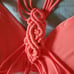 NEW Pretty Swimsuit Coral w Tropical Leaves Bathing Suit Swimwear One-Piece