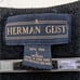 Herman Geist Fair Isle Vest Womens Size Large Black Red Wool Vintage Sleeveless