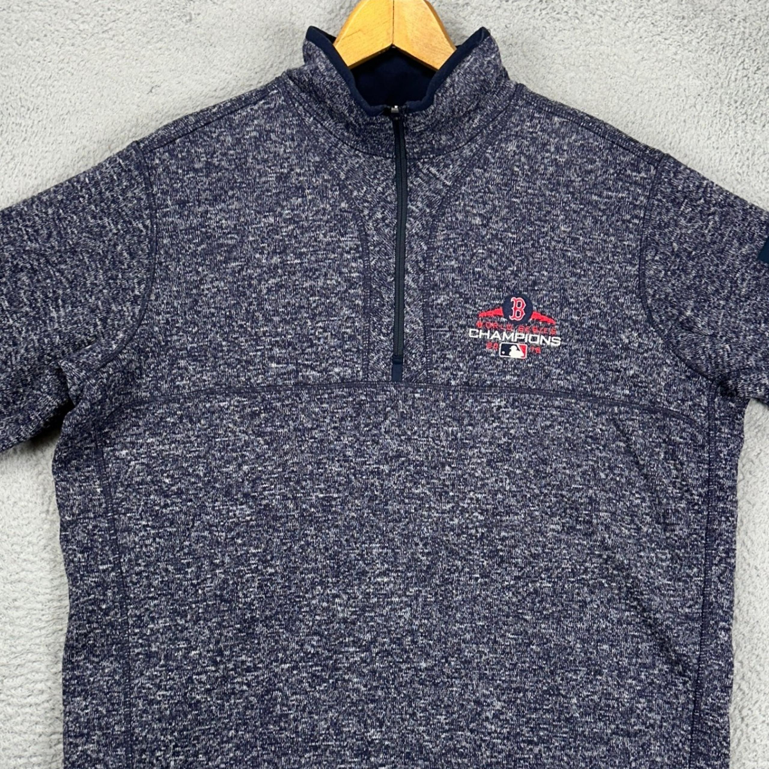 Boston Red Sox Mens Pullover Jacket XL Blue World Series Champions 2018 Antigua