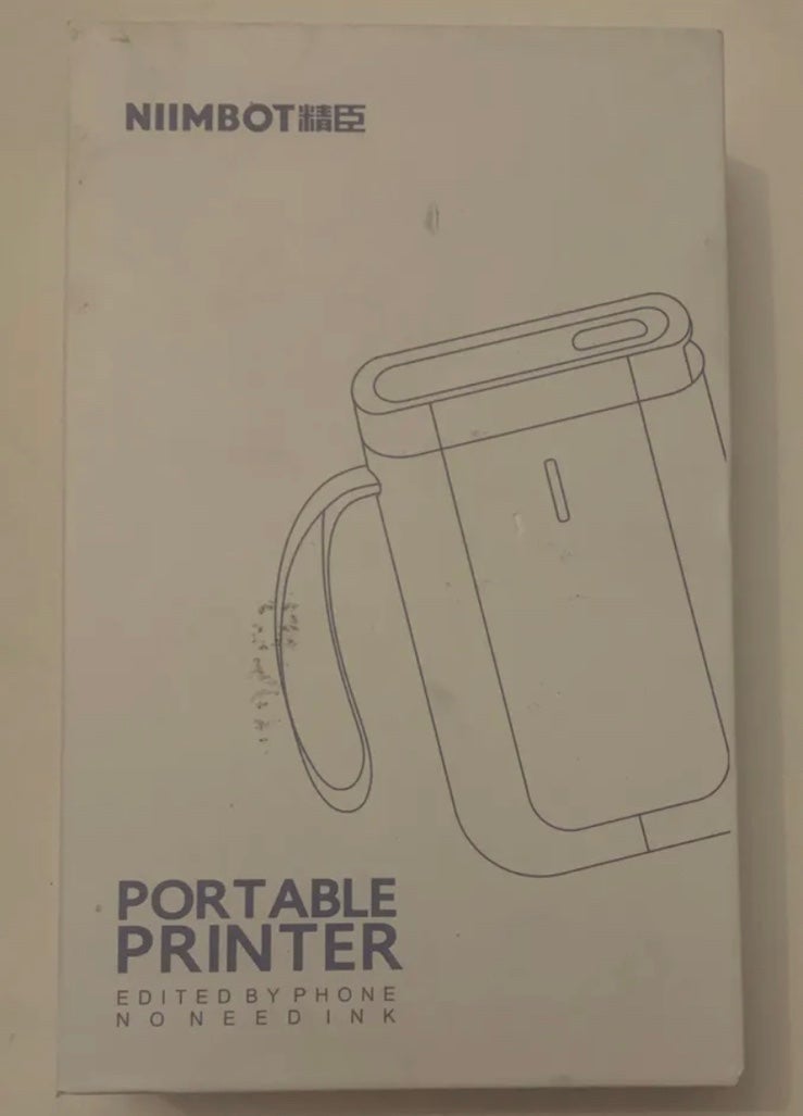 Nimbot Bluetooth Portable Wireless Inkless Printer White Thermal Label No Labels