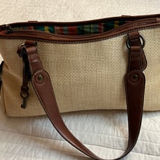 Fossil Straw handbag