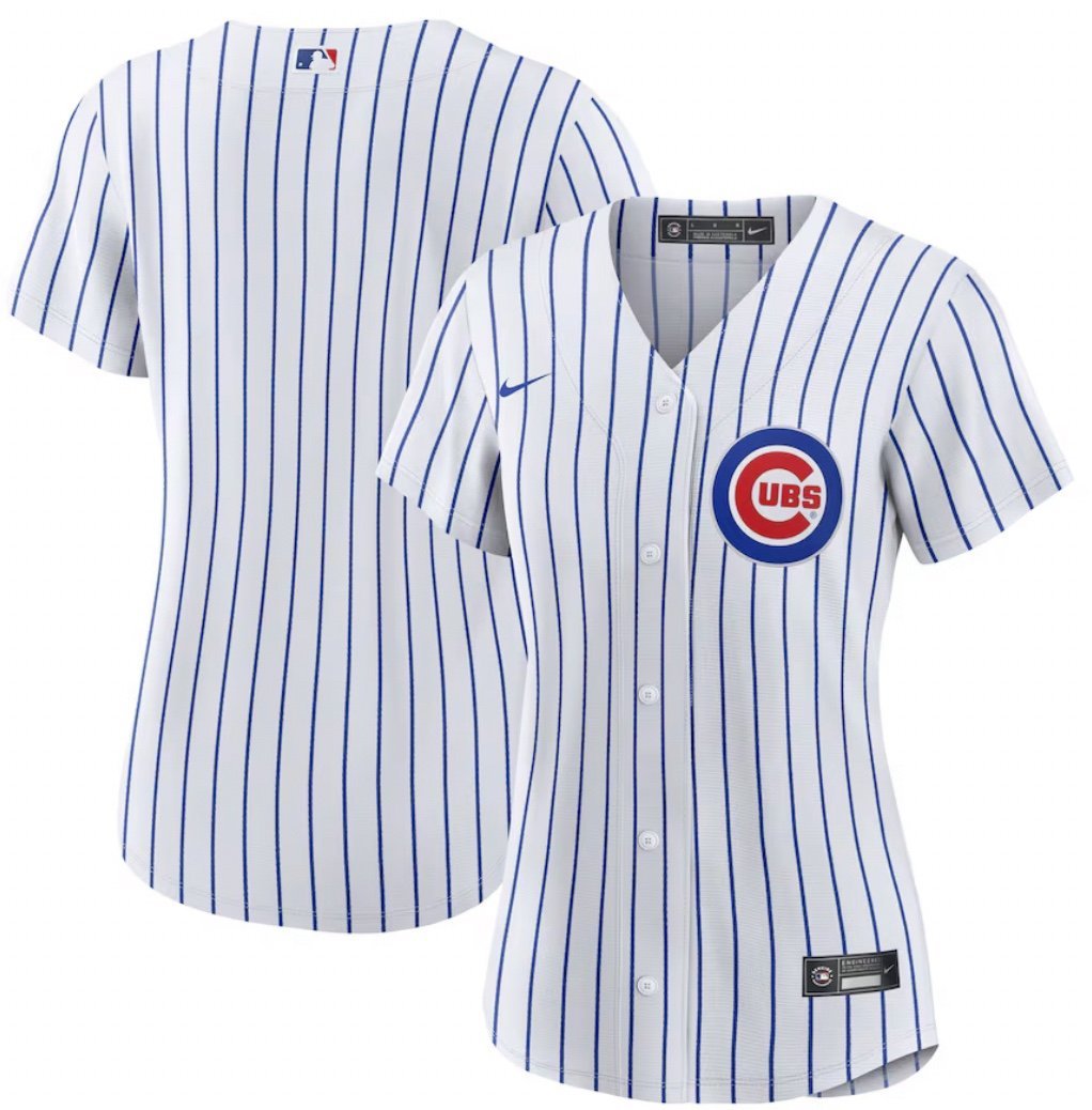 Nike Authentic Chicago Cubs White Home MLB Baseball Jersey Women’s Sz: M