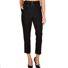 547 NEW IRO BLACK HIGH WAISTED WOOL PANTS