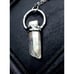 Raw angel aura quartz crystal Necklace