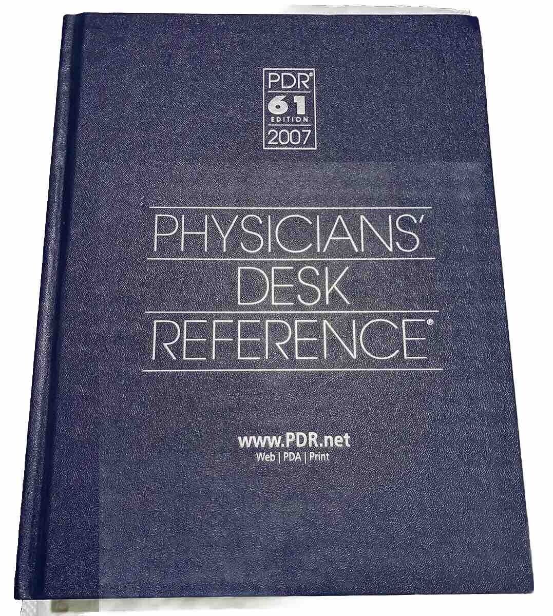 PDR 61 Edition 2007 Physicians Desk Reference Medical book collectible